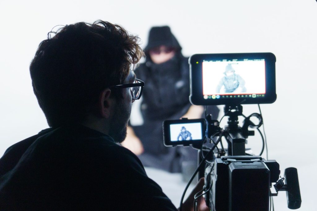Bristol video production behind-the-scenes camera setup